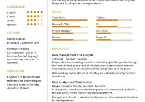 Business Intelligence and Analytics Sample Resume Bi Data Analyst Cv Sample 2022 Writing Tips – Resumekraft
