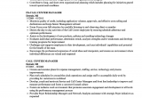 Call Center Operations Manager Resume Sample Call Center Manager Resume Ac Plishments
