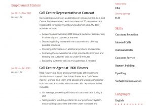 Call Center Resume Examples and Samples Call Center Representative Resume & Guide