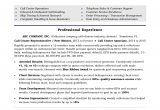 Call Center Resume Sample with Experience Call Center Resume Sample