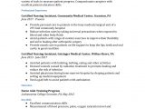 Certified Nursing assistant Resume Sample with Experience Certified Nursing assistant Resume Examples – Resumebuilder.com