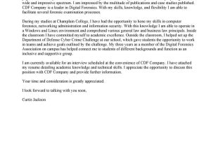 Champlain College Digital forensics Resume Skills Sample Computer & Digital forensics Sample Cover Letters – Pdf Free Download