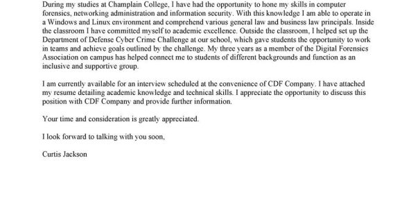 Champlain College Digital forensics Resume Skills Sample Computer & Digital forensics Sample Cover Letters – Pdf Free Download