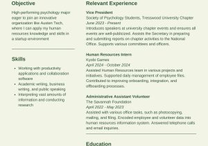 Change In Career Resume Profile Sample 2023 Free Printable, Customizable College Resume Templates Canva