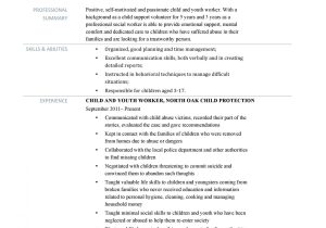 Child and Youth Care Worker Resume Sample Youth Worker Job Description Template Pdf Job Description …