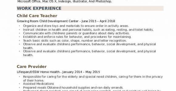 Child Care Resume Sample No Experience Child Care Resume Sample No Experience Resume Sample