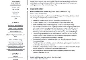 Child Mental Health Psychiatric Nurse Resume Sample Mental Health Nurse Resume & Guide  20 Free Templates