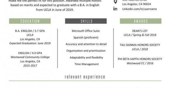 Chronological Resume Sample for College Student College Student Resume for Part Time Job Fotolip