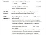 Chronological Resume Sample for College Student Student Resume Examples