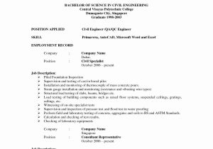 Civil Engineer Graduate Fresher Resume Sample Resume format Kuwait – Resume format Engineering Resume, Resume …