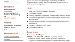 Civil Engineering Sample Resumes for Free Civil Engineer Resume Example 2022 Writing Tips – Resumekraft