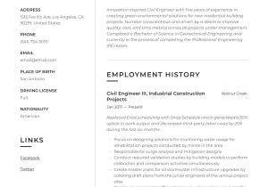 Civil Engineering Sample Resumes for Free Civil Engineer Resume & Writing Guide  12 Resume Templates 2022