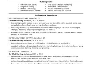 Claims Customer Service Advocate Resume Sample Jobhero Cna Resume Examples: Skills for Cnas Monster.com