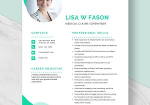 Claims Supervisor Resume Sample Objective for Resume Medical Claims Supervisor Resume Template – Word, Apple Pages …