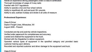 Class B Truck Driver Resume Sample Stunning Bus Driver Resume to Gain the Serious Bus Driver Job …
