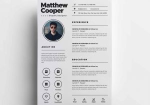 Clean Cv Resume Template Free Download Free Clean Cv Template (psd)