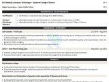 Clinical Laboratory Scientist Microbiology Resume Samples Sample Resume Of Medical Lab Technician with Template & Writing …