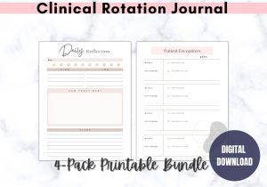 Clinical Rotation Resume Sample Physical therapy assistant Clinical Rotations – Etsy Australia