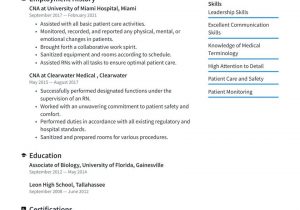 Cna Certified Nursing assistant Resume Sample Cna Resume Examples & Writing Tips 2021 (free Guide) Â· Resume.io