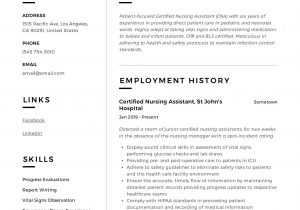 Cna Resume Sample for New Cna Applicant Certified Nursing assistant Resume & Writing Guide 12 Templates …