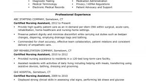 Cna Resume Sample for New Cna Applicant Cna Resume Examples: Skills for Cnas Monster.com