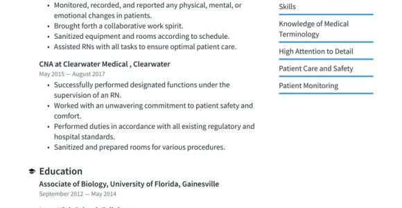 Cna Resume Sample for Nursing Home Cna Resume Examples & Writing Tips 2022 (free Guide) Â· Resume.io