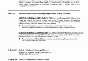 Cna Resume Sample with No Work Experience Things to Highlight On A Nurse Resume New Grad Medical assistant …