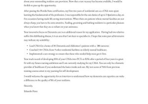 Cna Sample Resume and Cover Letter Cna Cover Letter Examples & Expert Tips [free] Â· Resume.io