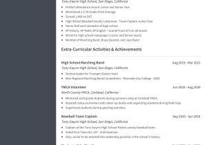 College Applicant High School Resume Sample High School Resume Template, Example & How to Write Guide 2021 …