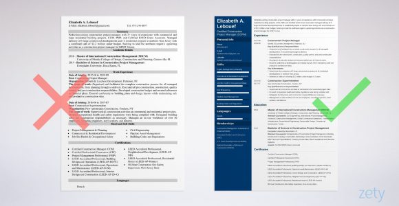 Construction Management Resume Examples and Samples Construction Project Manager Resume Examples & Guide