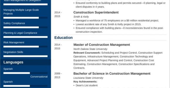 Construction Project List Template for Resume Construction Project Manager Resumeâsample and 25lancarrezekiq Tips