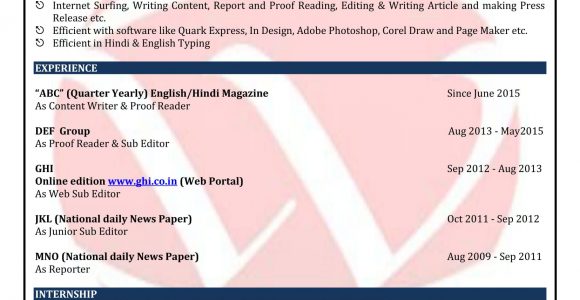 Content Writing Resume Sample for Freshers Content Writer Sample Resumes, Download Resume format Templates!