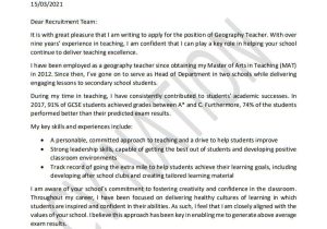Cover Letter and Resume Samples for Teachers 3 Great Teacher Cover Letter Examples (lancarrezekiqwriting Guide) â Cv Nation