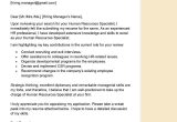 Cover Letter for Resume Hr Samples Human Resources Specialist Cover Letter Examples – Qwikresume