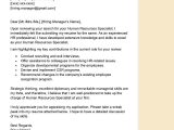 Cover Letter for Resume Hr Samples Human Resources Specialist Cover Letter Examples – Qwikresume