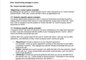 Cover Letter for Resume Sample for Job Free Cover Letter Template – Seek Career Advice