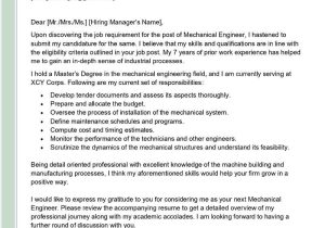 Cover Letter for Resume Samples for Engineering Mechanical Engineer Cover Letter Examples – Qwikresume