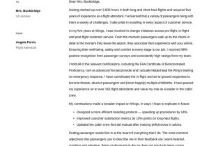 Cover Letter Resume Samples Experience Flight attendant Flight attendant Cover Letter Examples & Expert Tips [free]