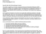 Cover Letter Sample for Resume Commercial Property Manager Apartment Manager Cover Letter Examples – Qwikresume