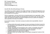 Cover Letter Sample for Resume Commercial Property Manager Director Of Property Management Cover Letter Examples – Qwikresume