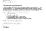 Cover Letter Sample Telecommunications Operator Resume Communications assistant Cover Letter Examples – Qwikresume