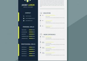 Creative Resume Templates for Graphic Designers Creative Design Resume Template or Cv Template Vector Image