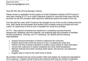 Credit and Collections Analyst Resume Sample Credit Collections Analyst Cover Letter Examples – Qwikresume