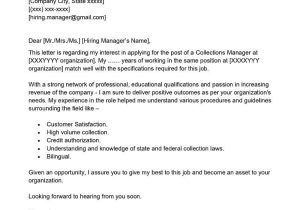 Credit and Collections Manager Resume Sample Collections Manager Cover Letter Examples – Qwikresume