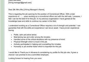 Criminal Justice Resume Cover Letter Samples Correctional Officer Cover Letter Examples – Qwikresume