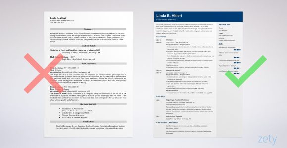 Cruise Ship Bar Back Resume Sample Waitress Resume Examples, Skill List, and How-to Guide