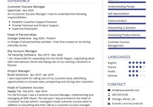 Customer Service Manager Resume Sample Templates Customer Success Manager Resume Sample 2021 Writing Guide …