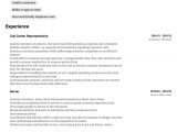 Customer Service Sample Resume for Call Center Call Center Representative Resume Samples All Experience Levels …