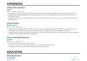 Data Science Resume Sample Entry Level Data Scientist Resume Samples – A Step by Step Guide for 2021 …