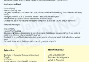 Data Warehousing Automation Bi Developer Sample Resume Tableau Developer Resume Sample – Download & Guide to Write One